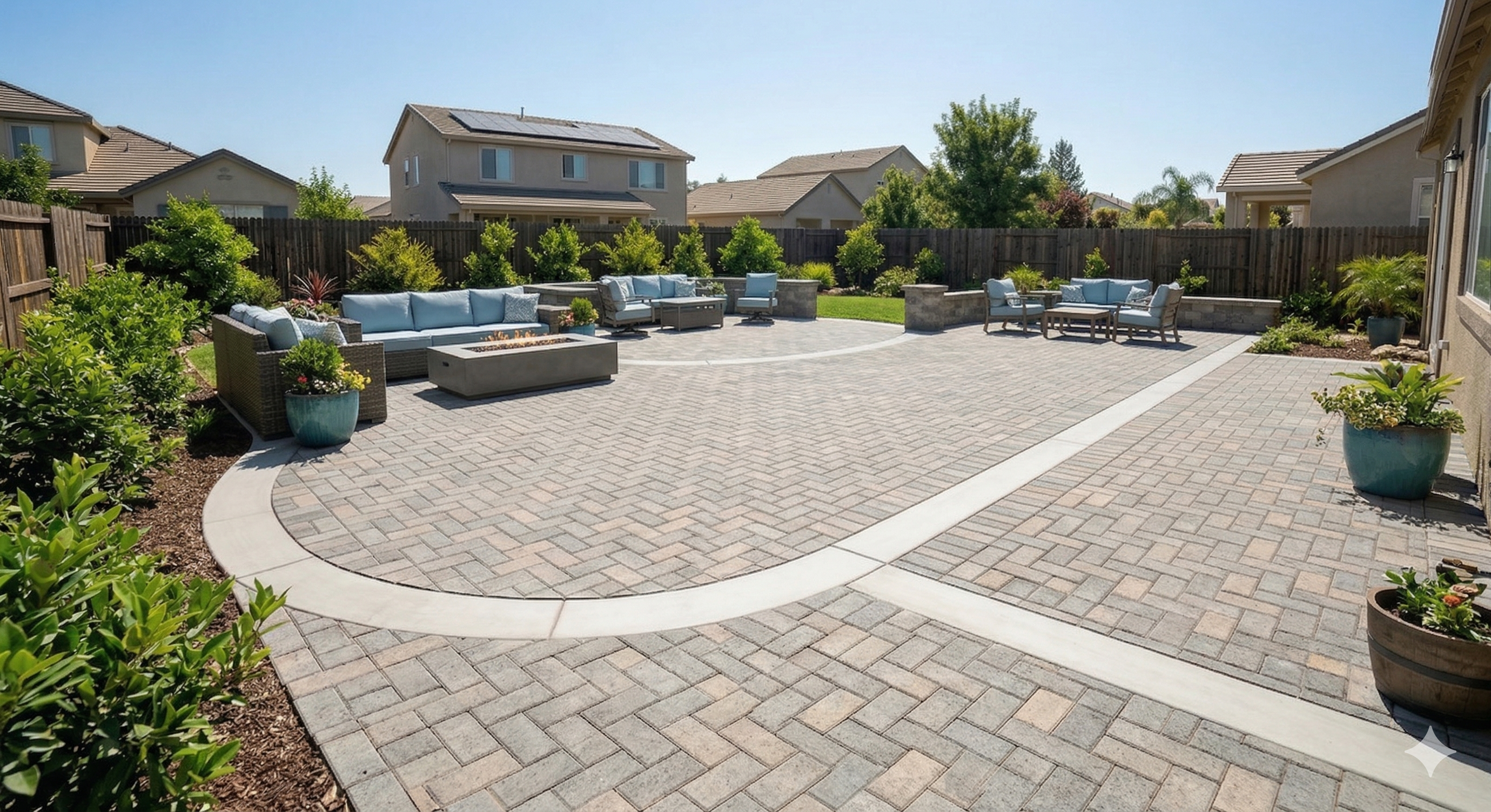 Beautiful finished patio by Texas Elite Patios
